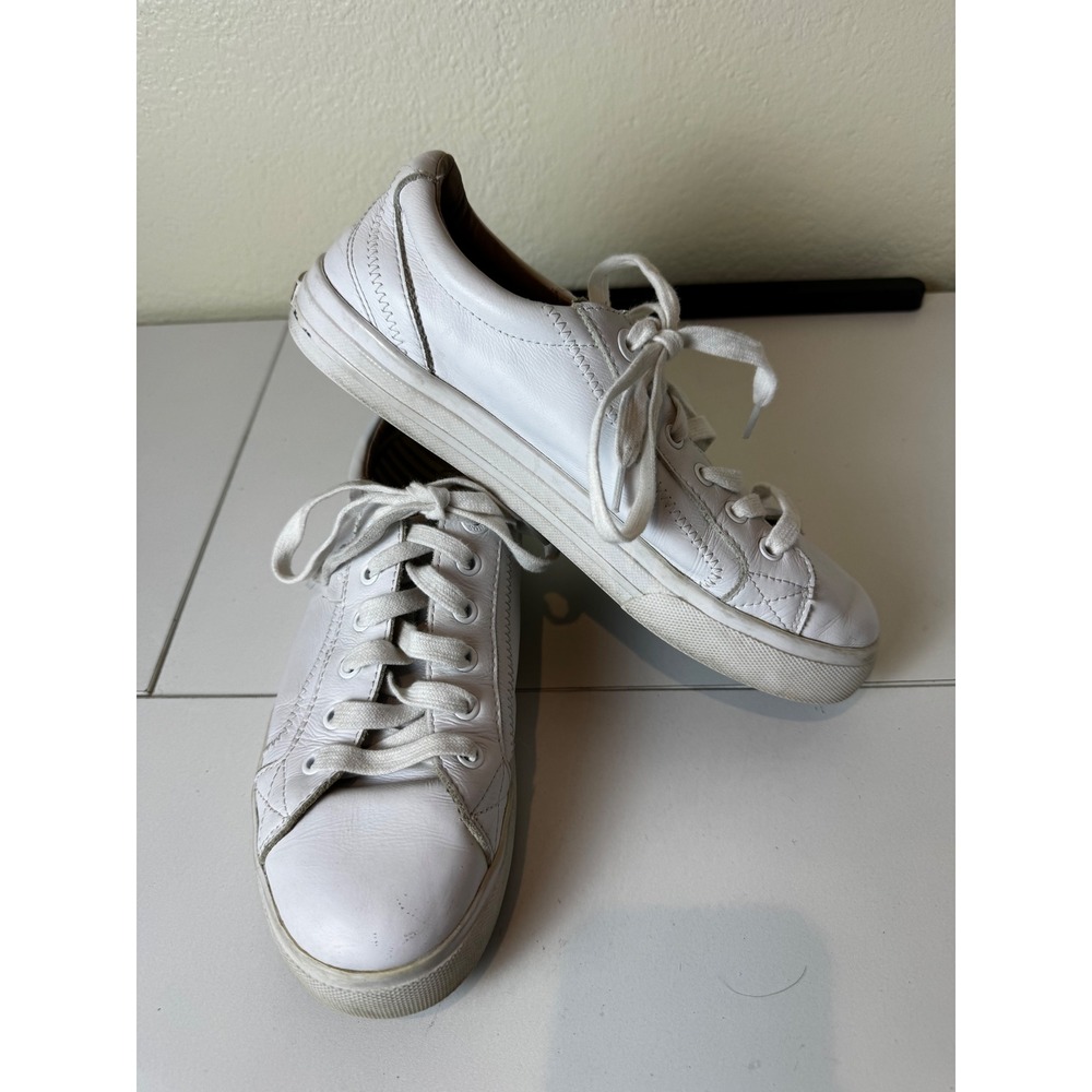 Taos Plim Soul Lux White Leather Sneakers Womens 8.5 Comfort Walking Shoes